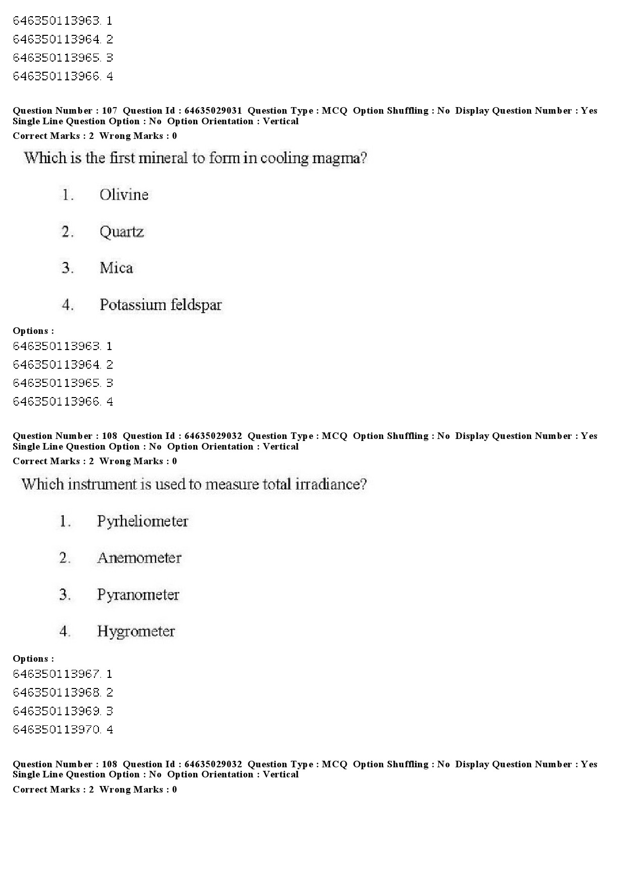 UGC NET Environmental Sciences Question Paper June 2019 98