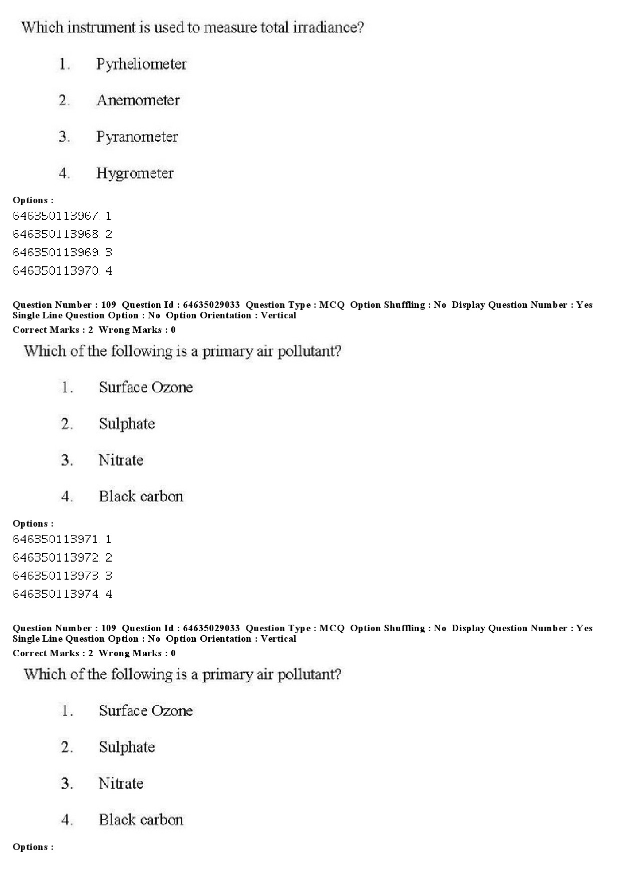 UGC NET Environmental Sciences Question Paper June 2019 99