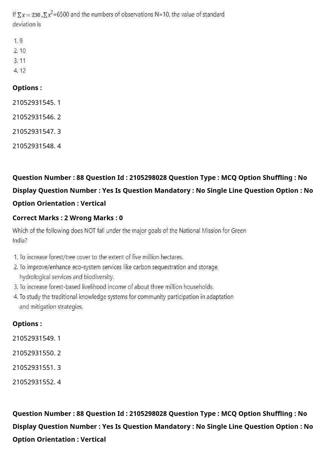 UGC NET Environmental Sciences Question Paper September 2020 105