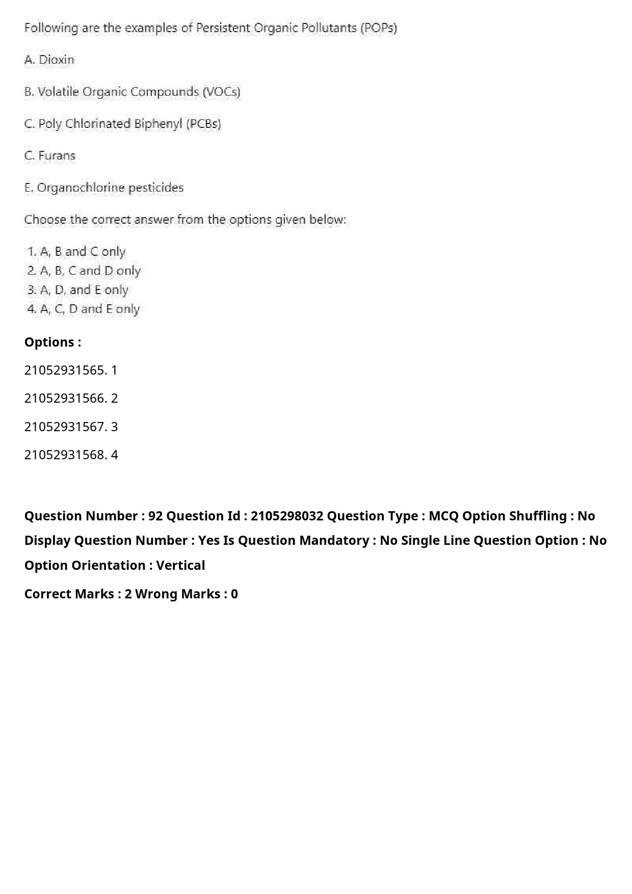 UGC NET Environmental Sciences Question Paper September 2020 110