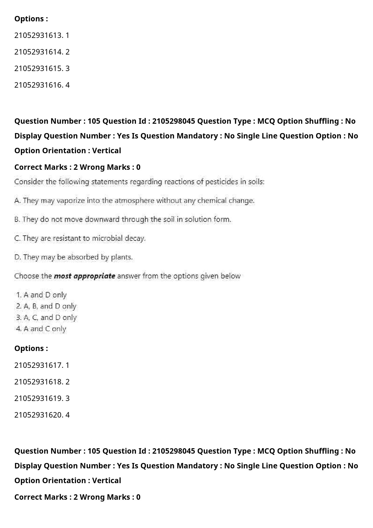 UGC NET Environmental Sciences Question Paper September 2020 131