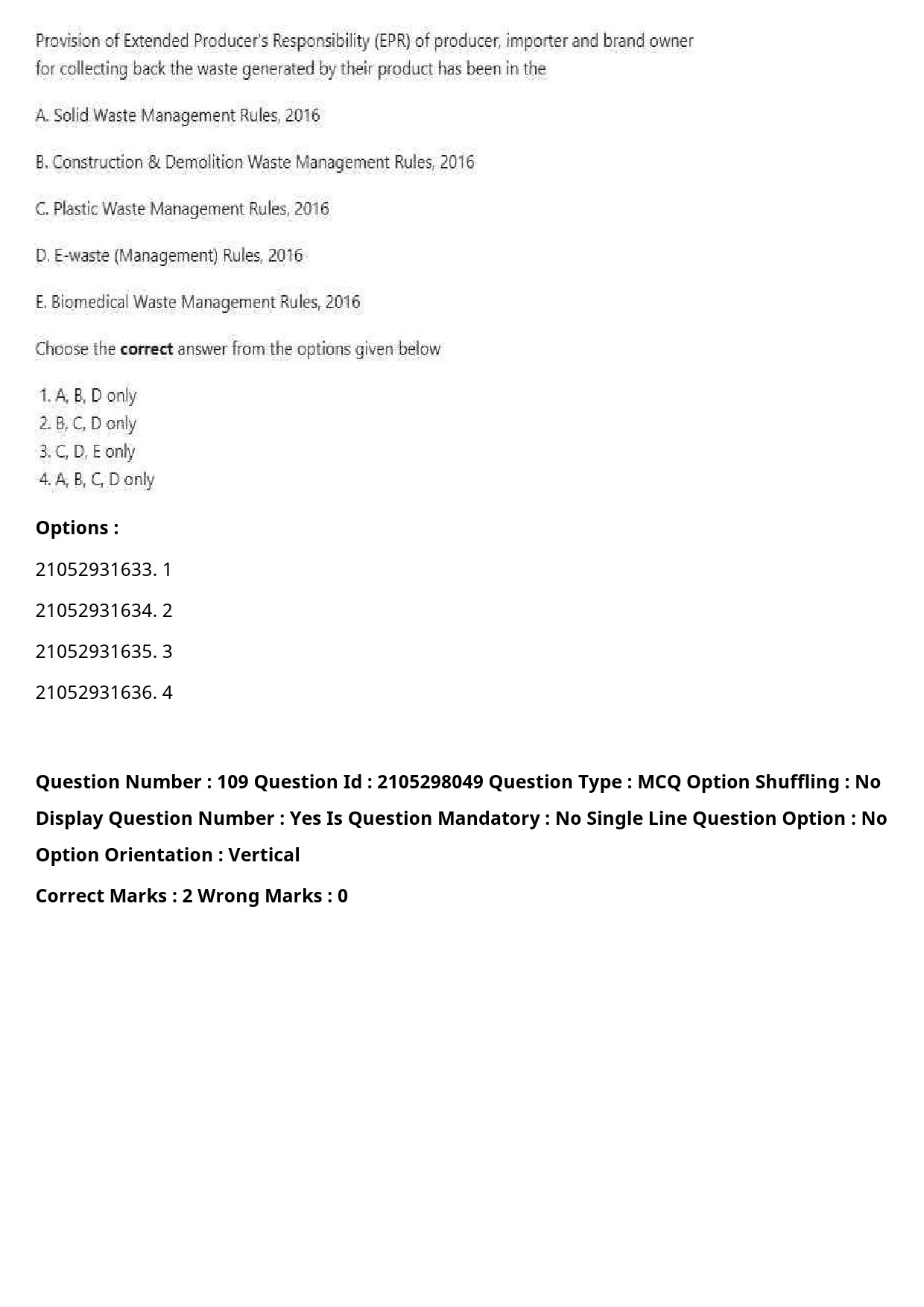 UGC NET Environmental Sciences Question Paper September 2020 137