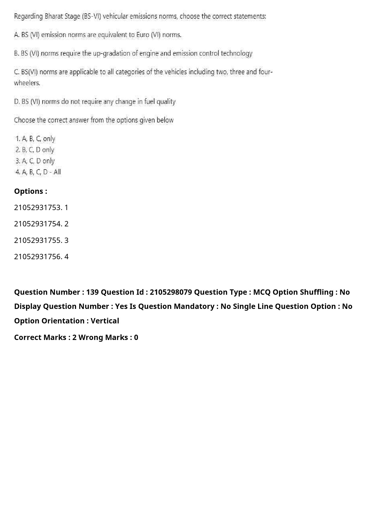 UGC NET Environmental Sciences Question Paper September 2020 181