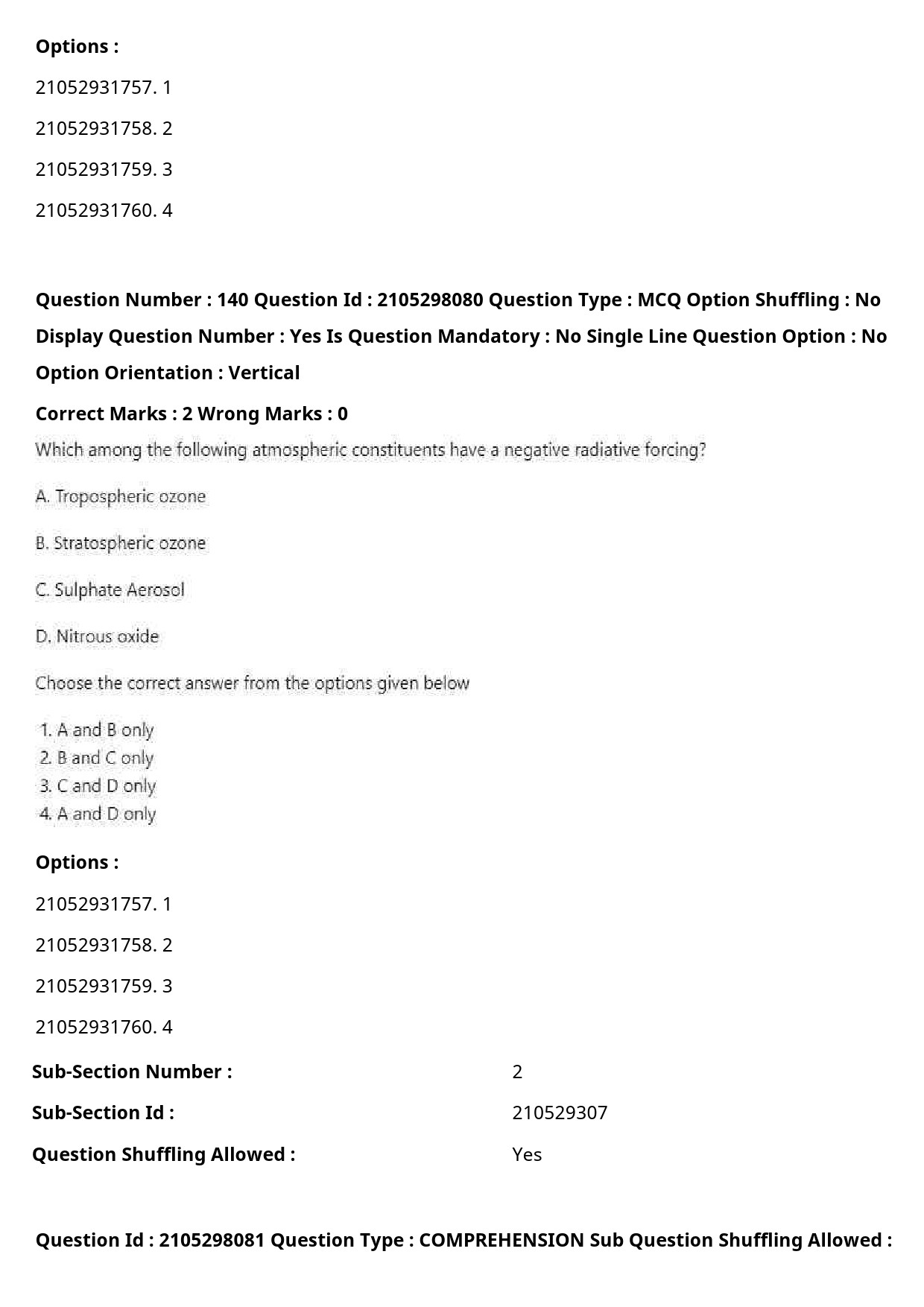 UGC NET Environmental Sciences Question Paper September 2020 183