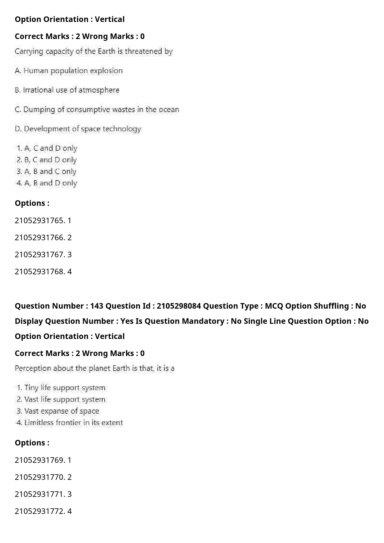 UGC NET Environmental Sciences Question Paper September 2020 185