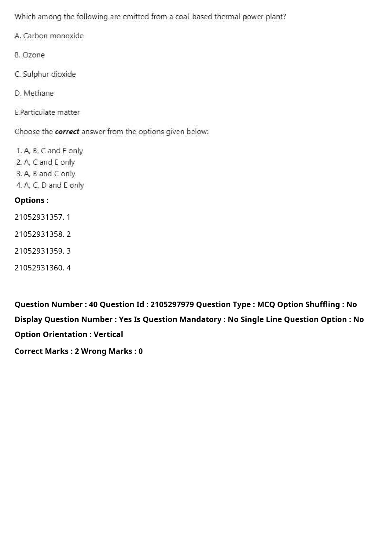 UGC NET Environmental Sciences Question Paper September 2020 52