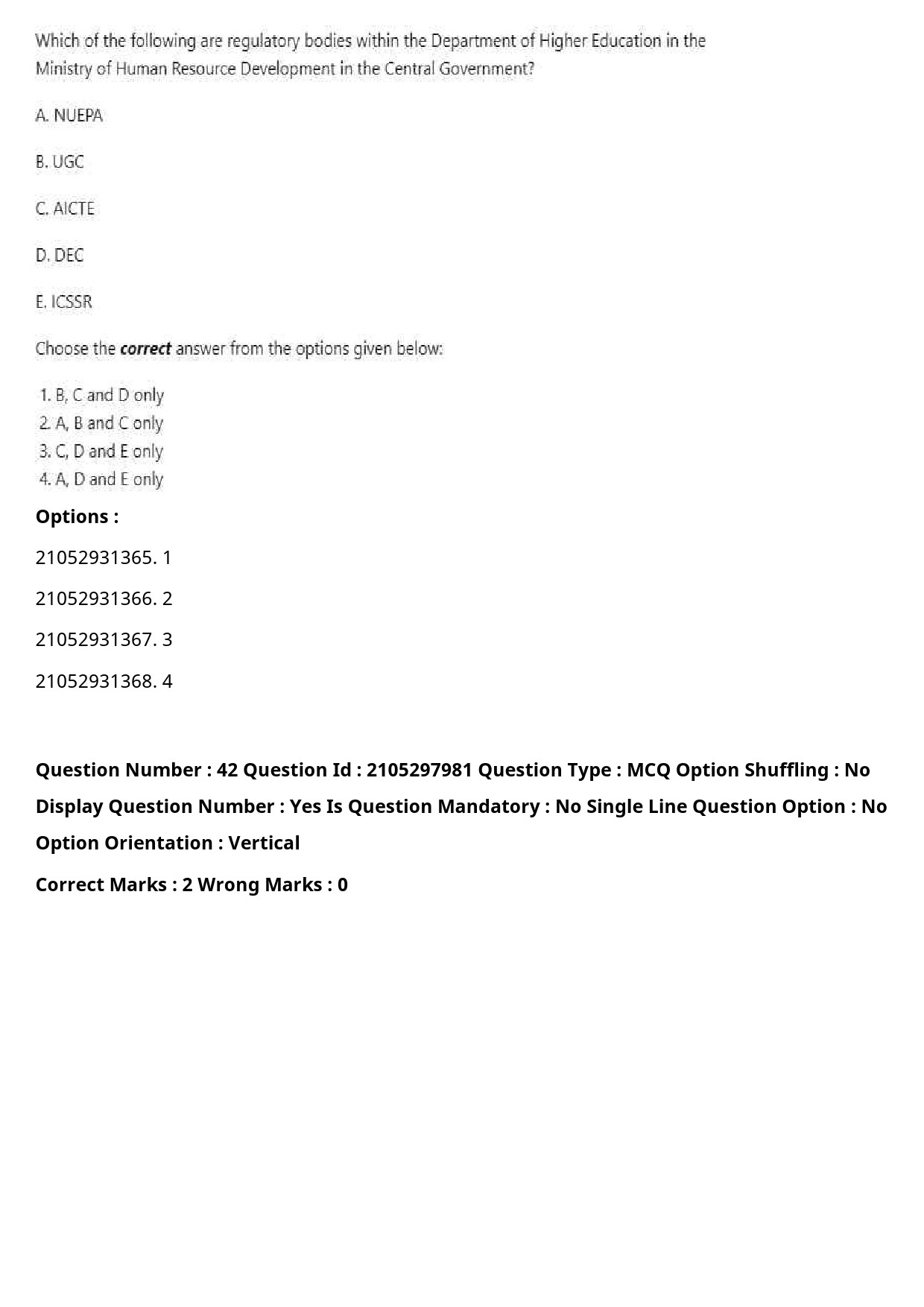 UGC NET Environmental Sciences Question Paper September 2020 55