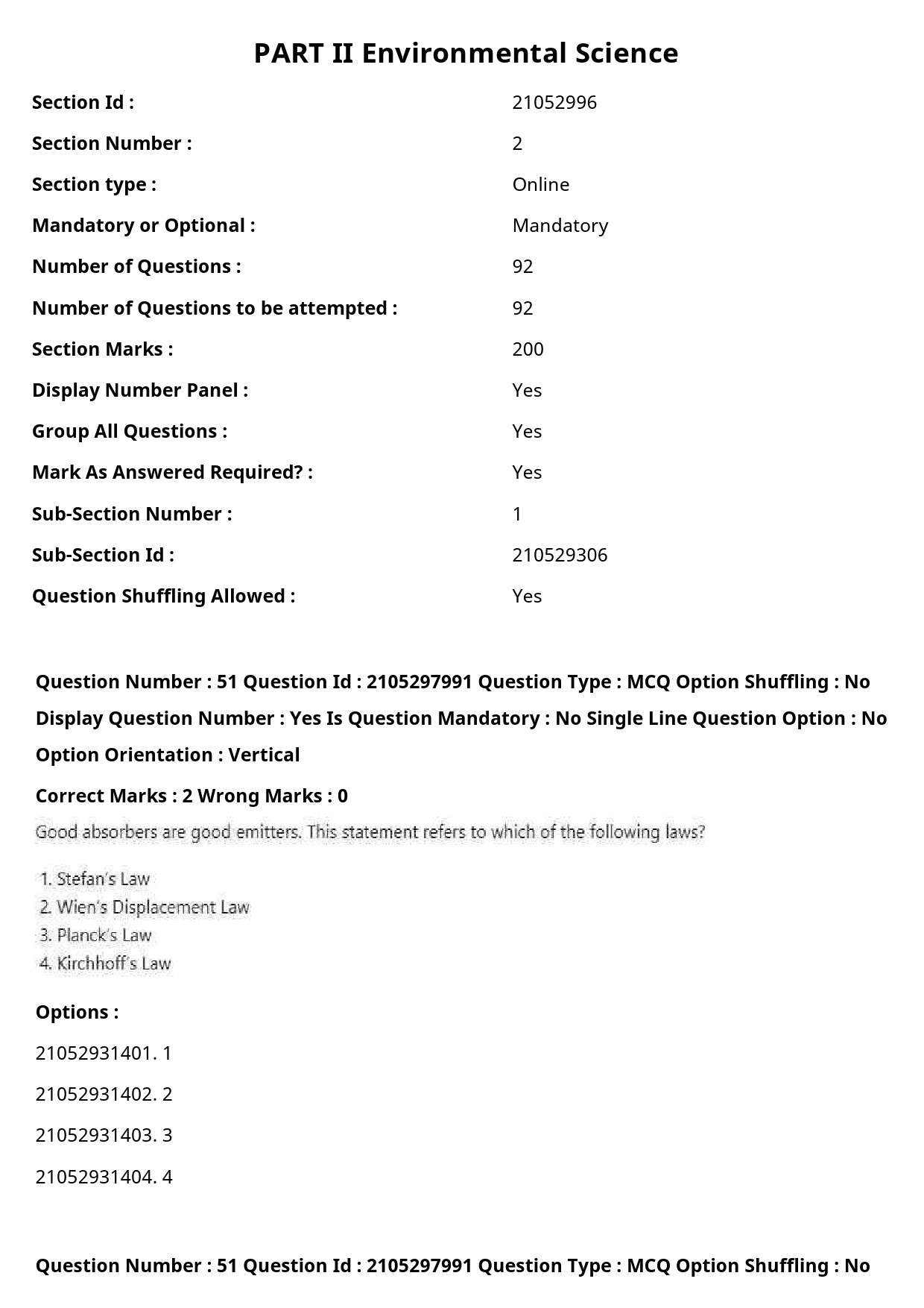 UGC NET Environmental Sciences Question Paper September 2020 68