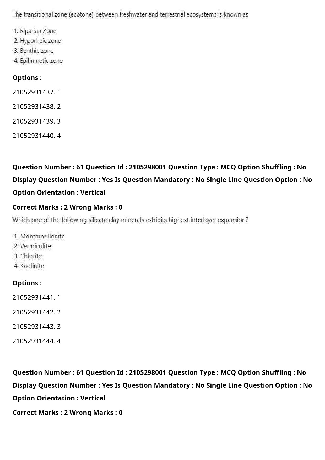 UGC NET Environmental Sciences Question Paper September 2020 78