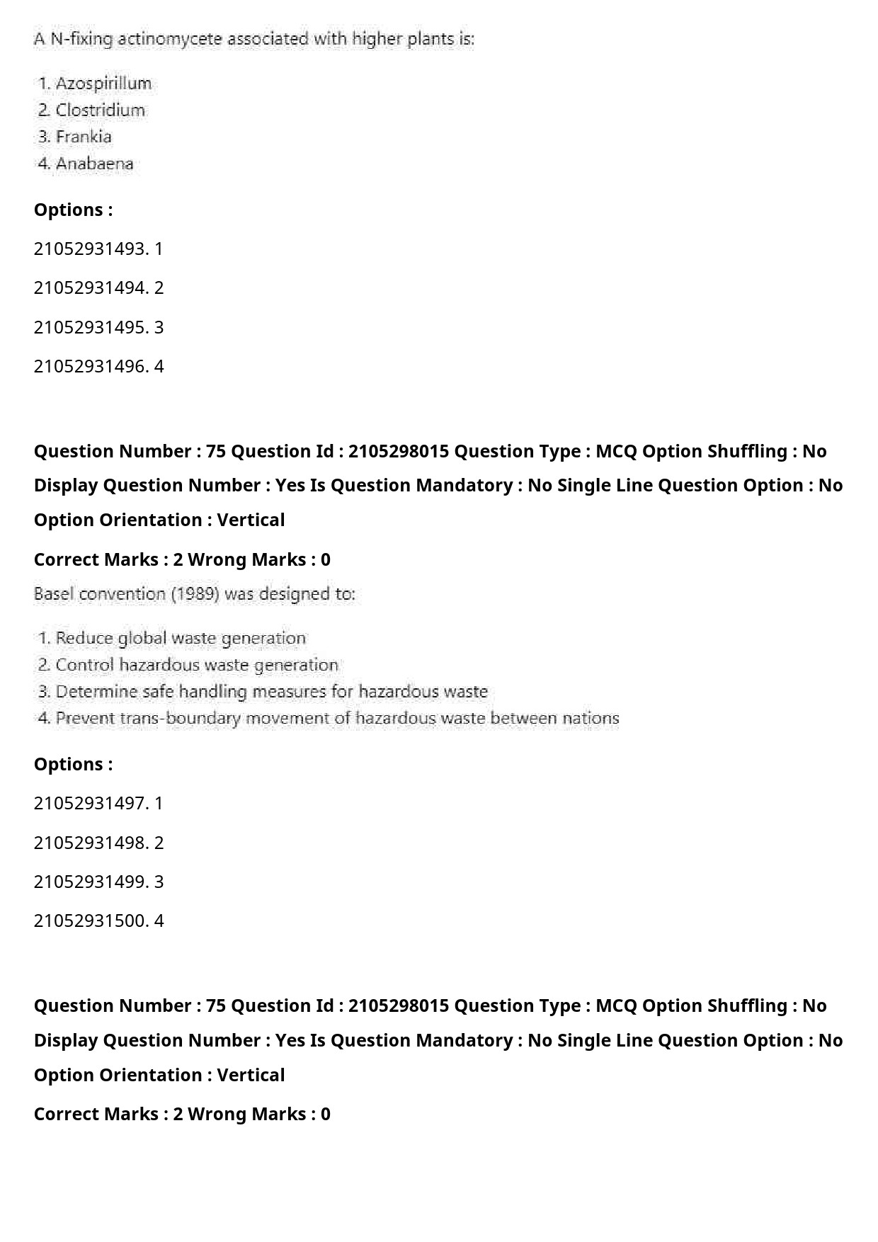 UGC NET Environmental Sciences Question Paper September 2020 92