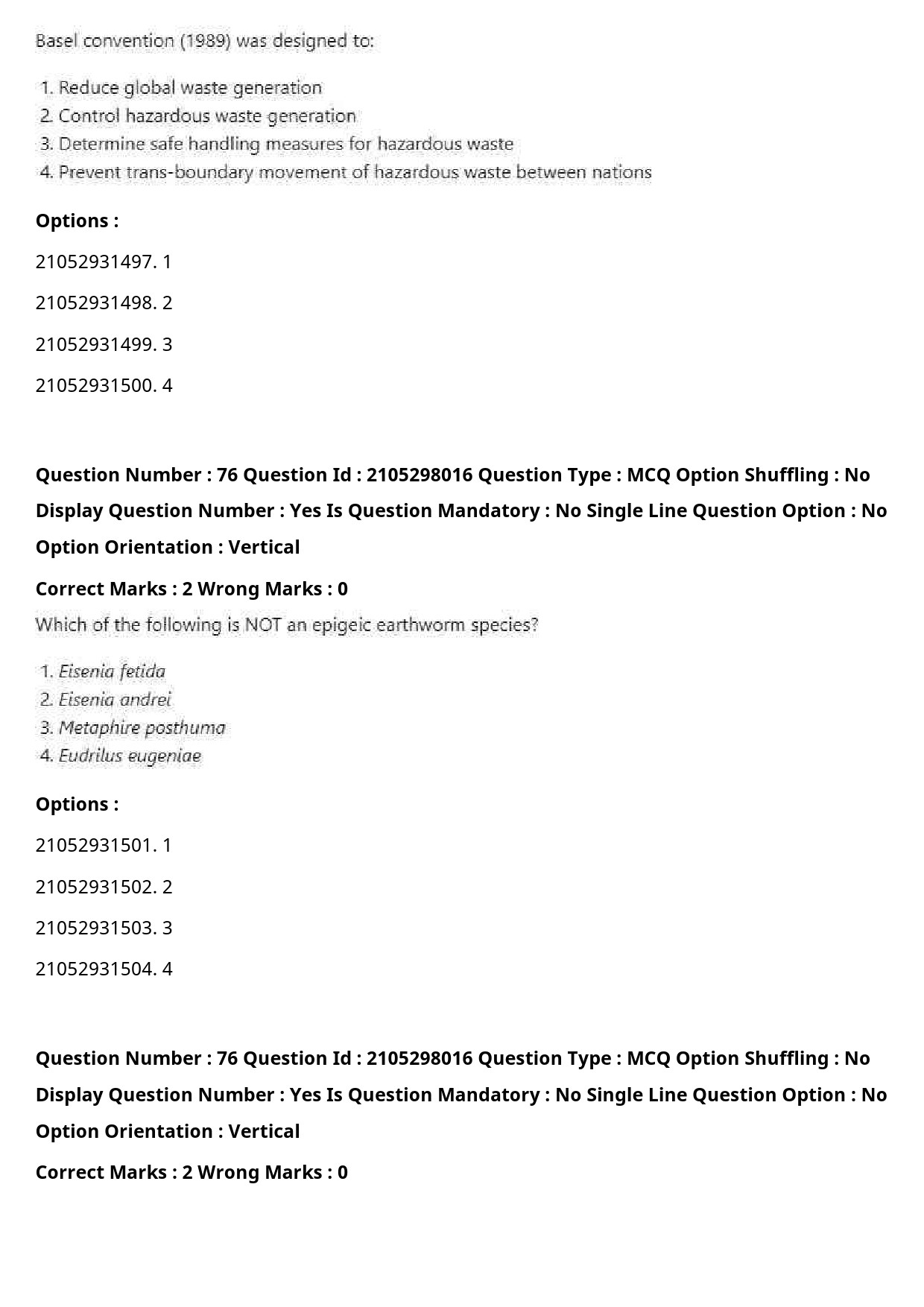 UGC NET Environmental Sciences Question Paper September 2020 93