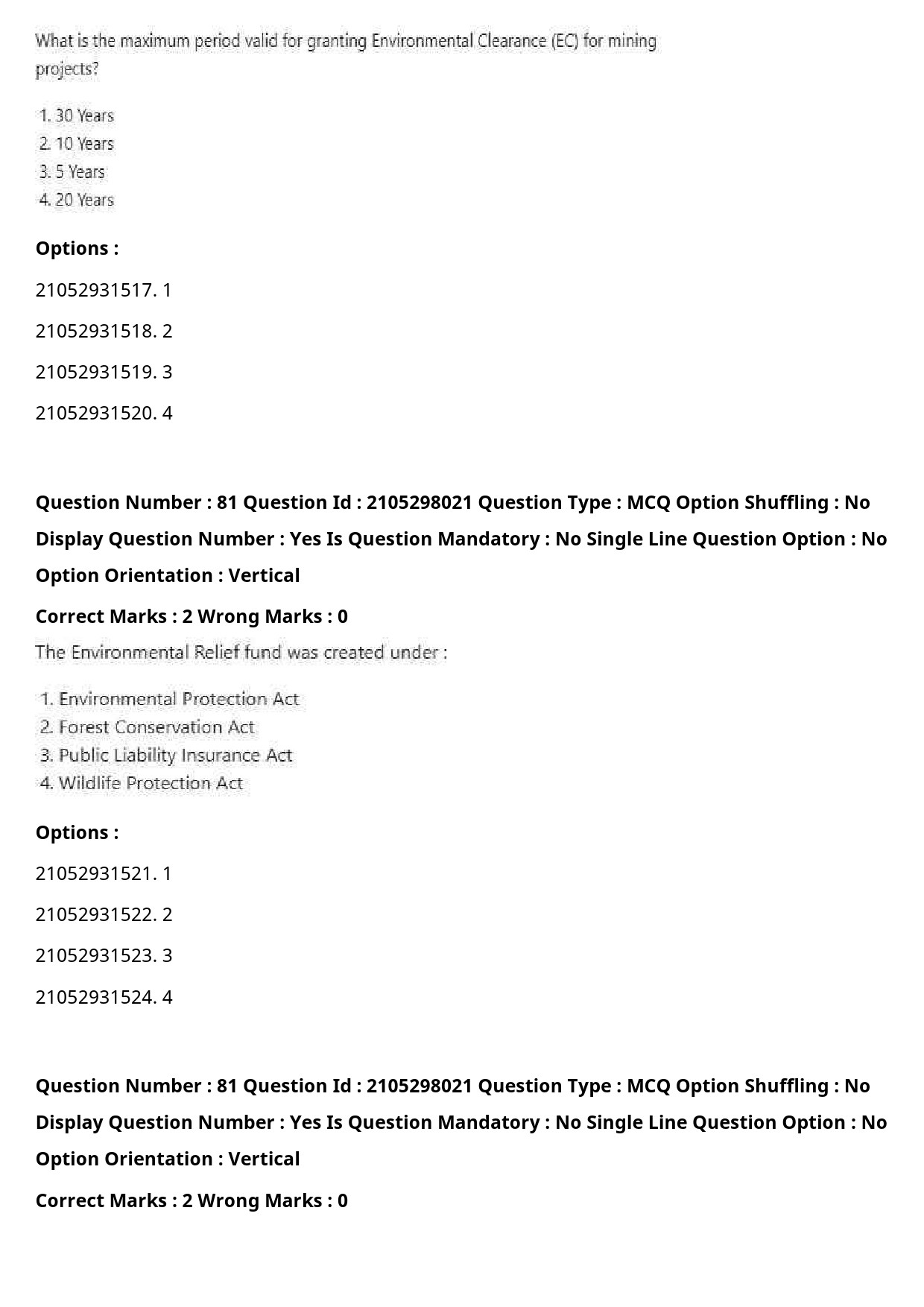 UGC NET Environmental Sciences Question Paper September 2020 98