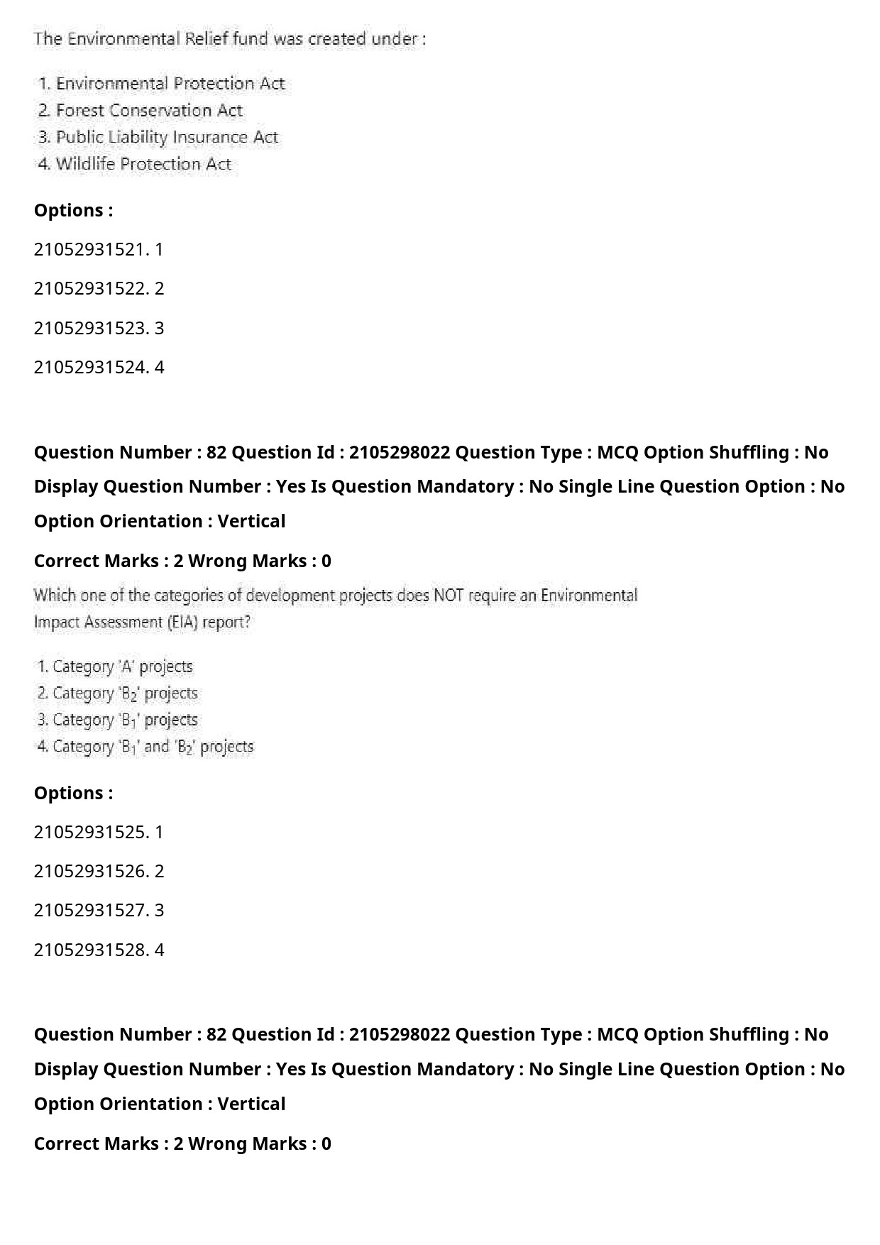 UGC NET Environmental Sciences Question Paper September 2020 99