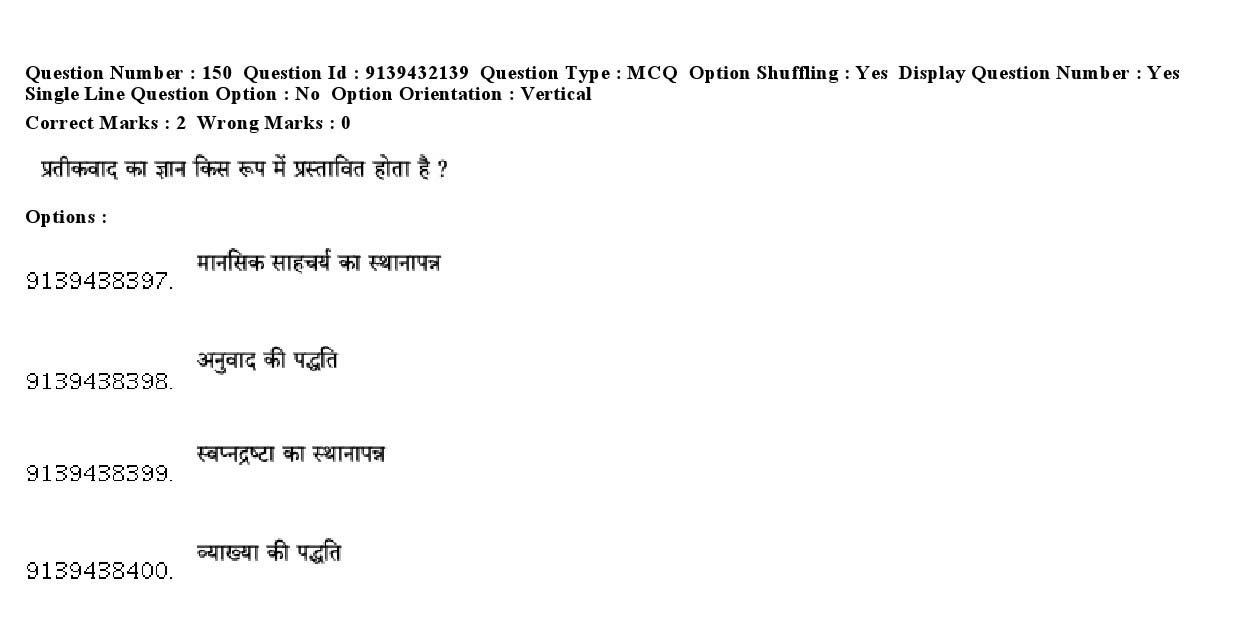 UGC NET Folk Literature Question Paper December 2018 135