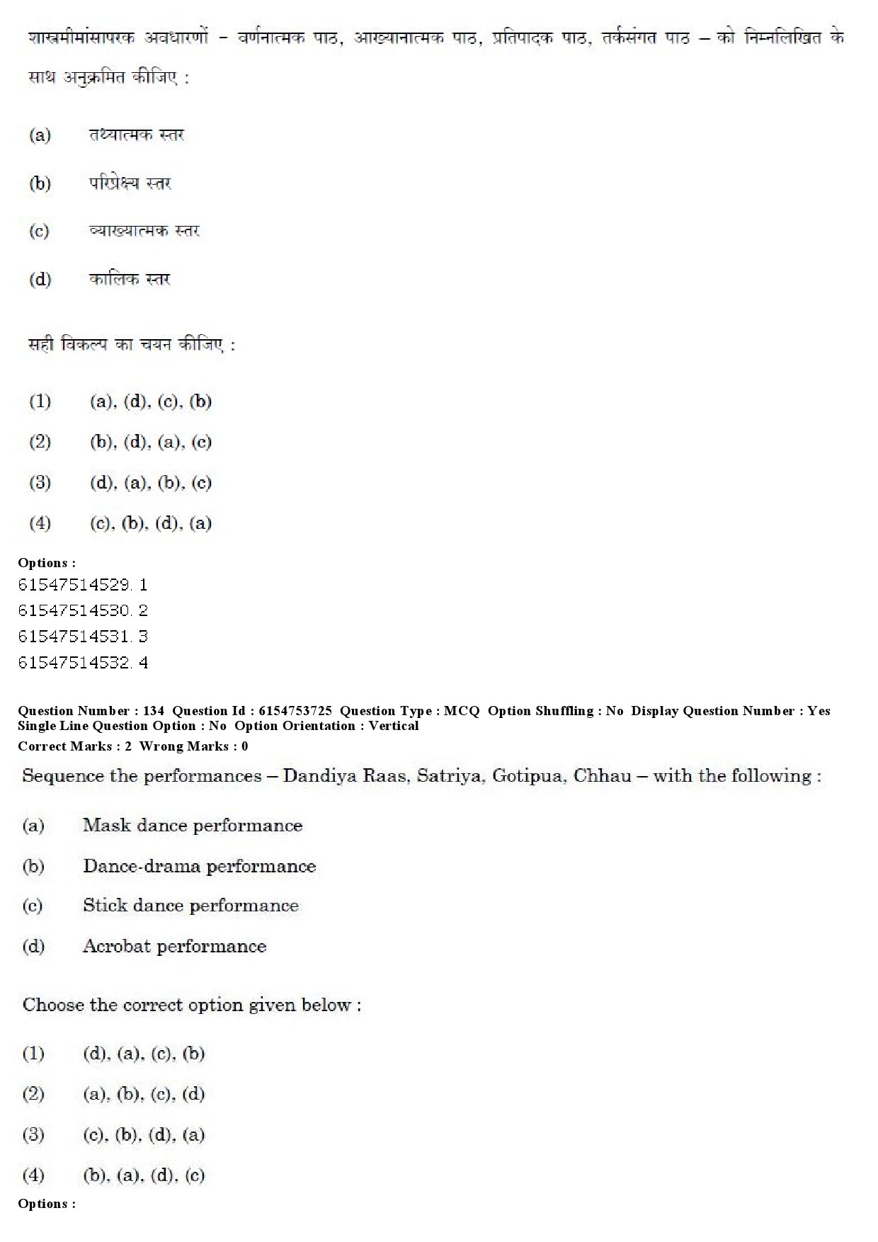 UGC NET Folk Literature Question Paper December 2019 122