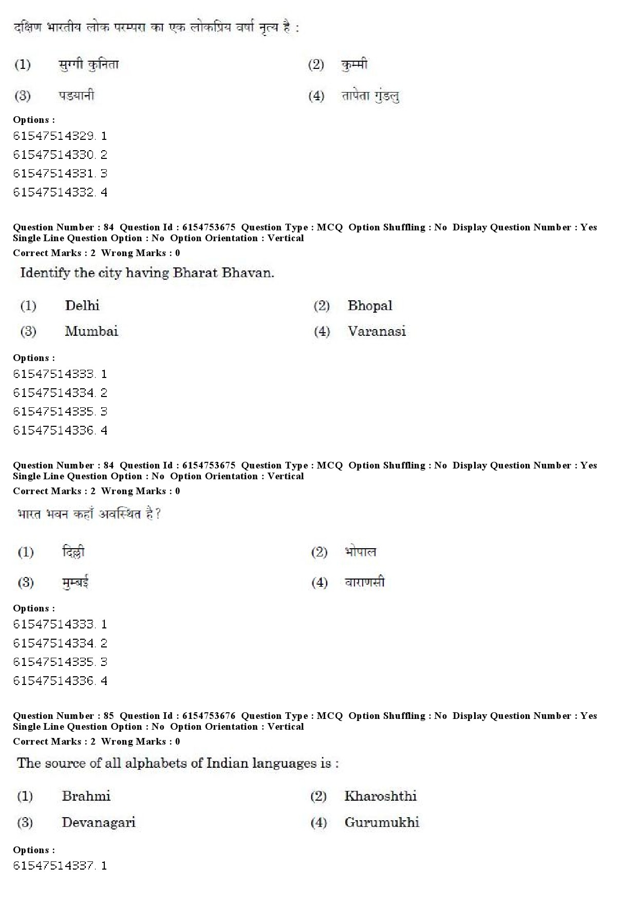 UGC NET Folk Literature Question Paper December 2019 63