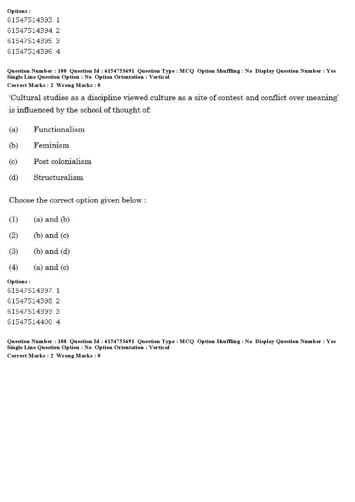 UGC NET Folk Literature Question Paper December 2019 79