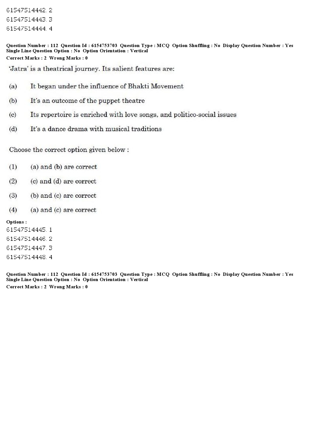 UGC NET Folk Literature Question Paper December 2019 95