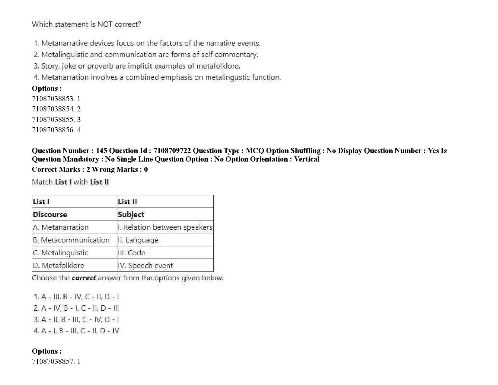 UGC NET Folk Literature Question Paper September 2020 219