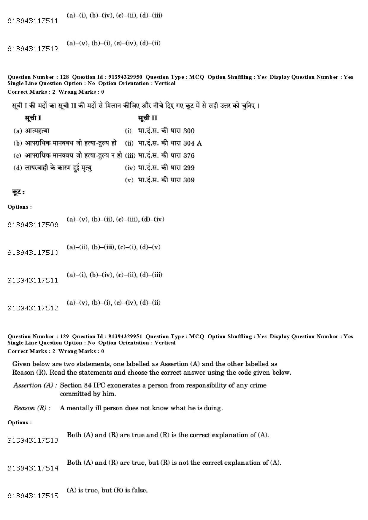 UGC NET Forensic Science Question Paper December 2018 109