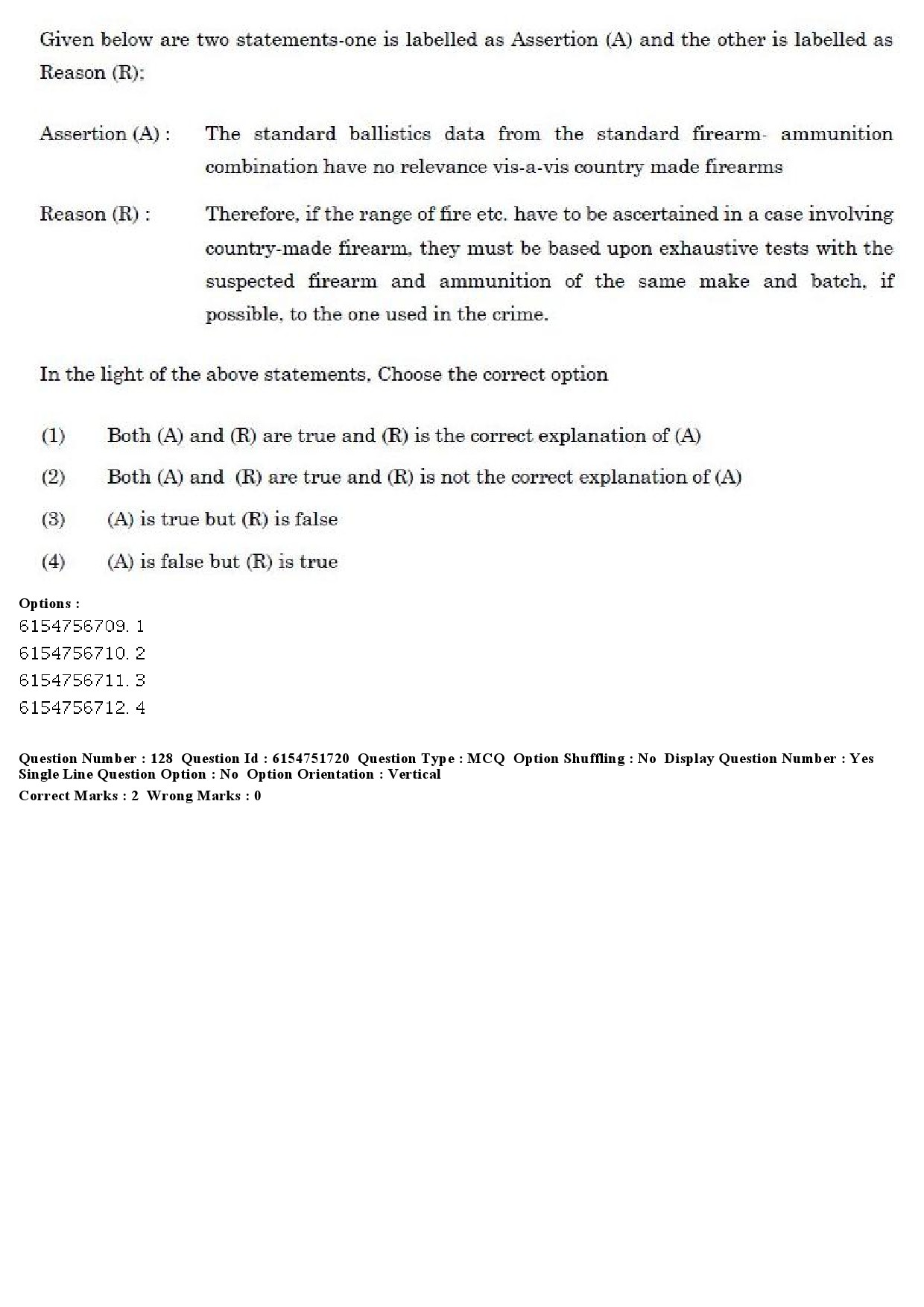 UGC NET Forensic Science Question Paper December 2019 110