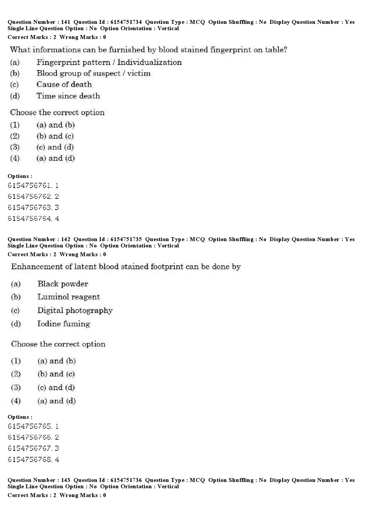 UGC NET Forensic Science Question Paper December 2019 131