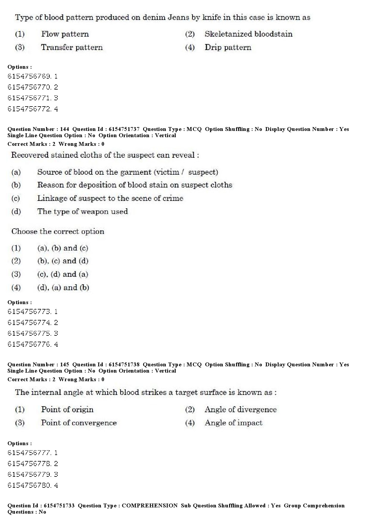 UGC NET Forensic Science Question Paper December 2019 132