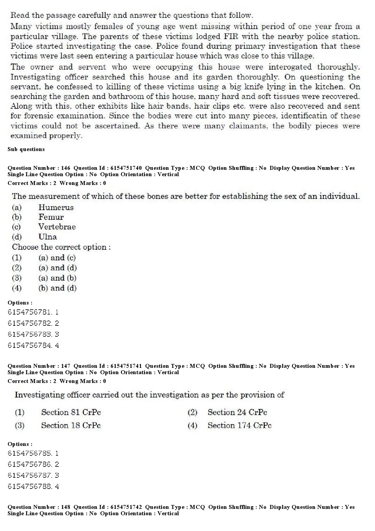 UGC NET Forensic Science Question Paper December 2019 136