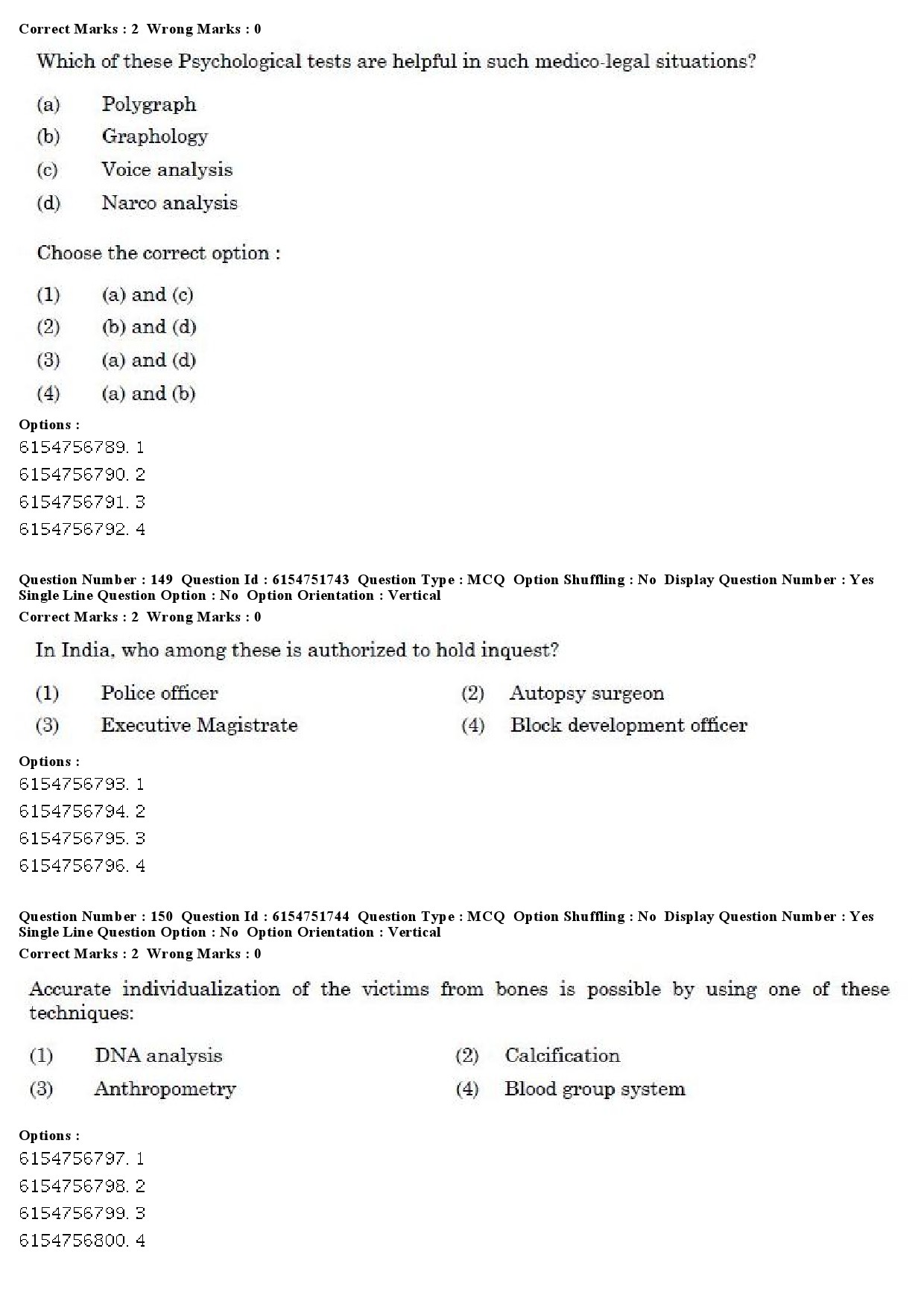 UGC NET Forensic Science Question Paper December 2019 137