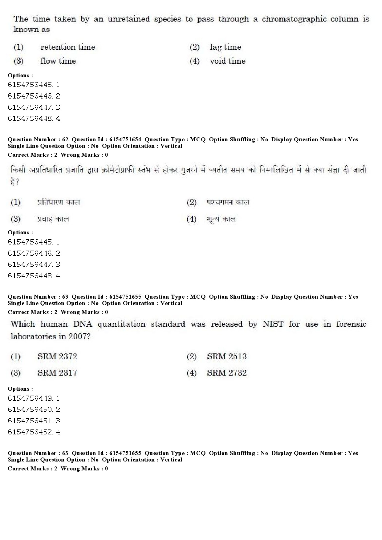 UGC NET Forensic Science Question Paper December 2019 51