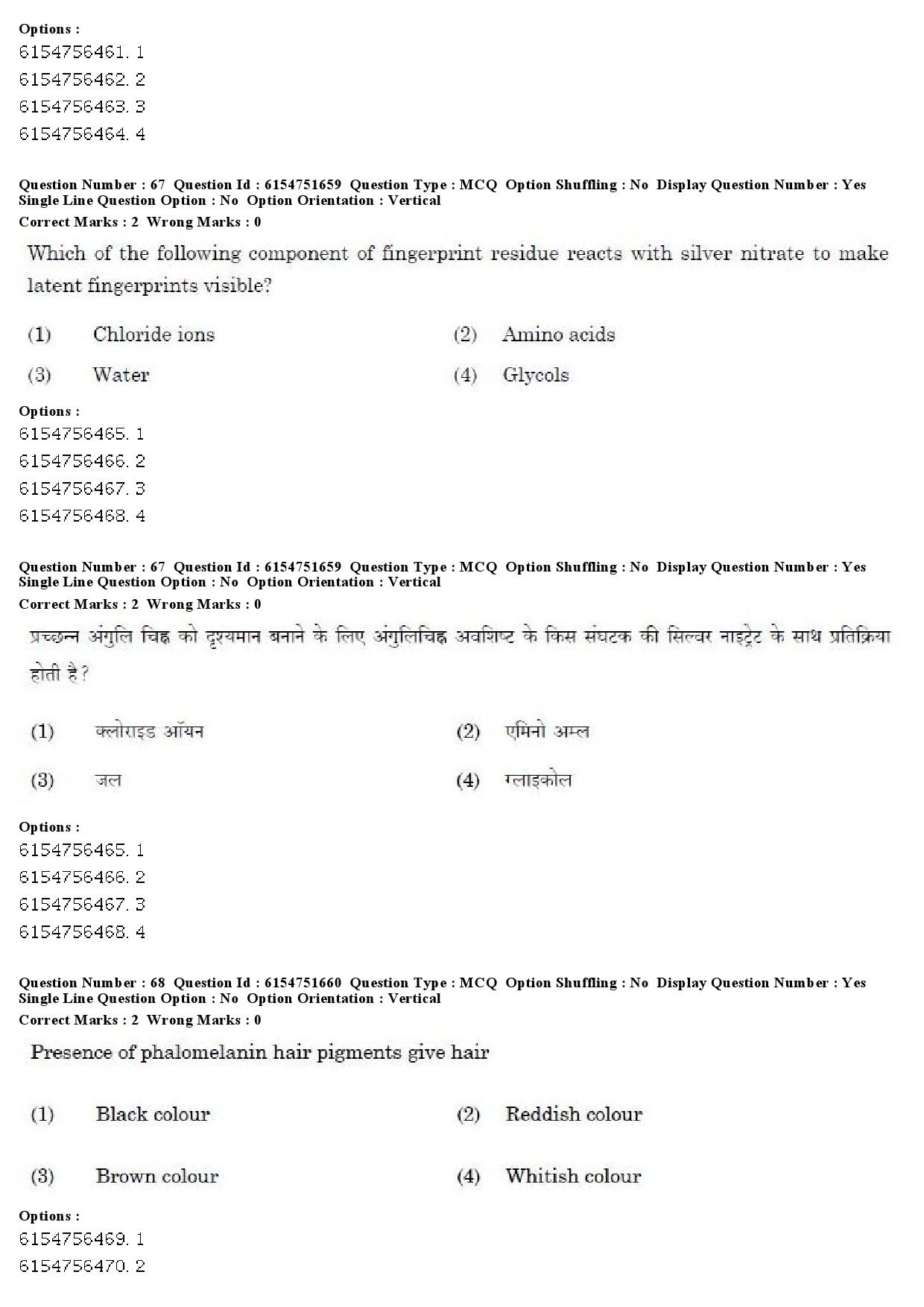 UGC NET Forensic Science Question Paper December 2019 54