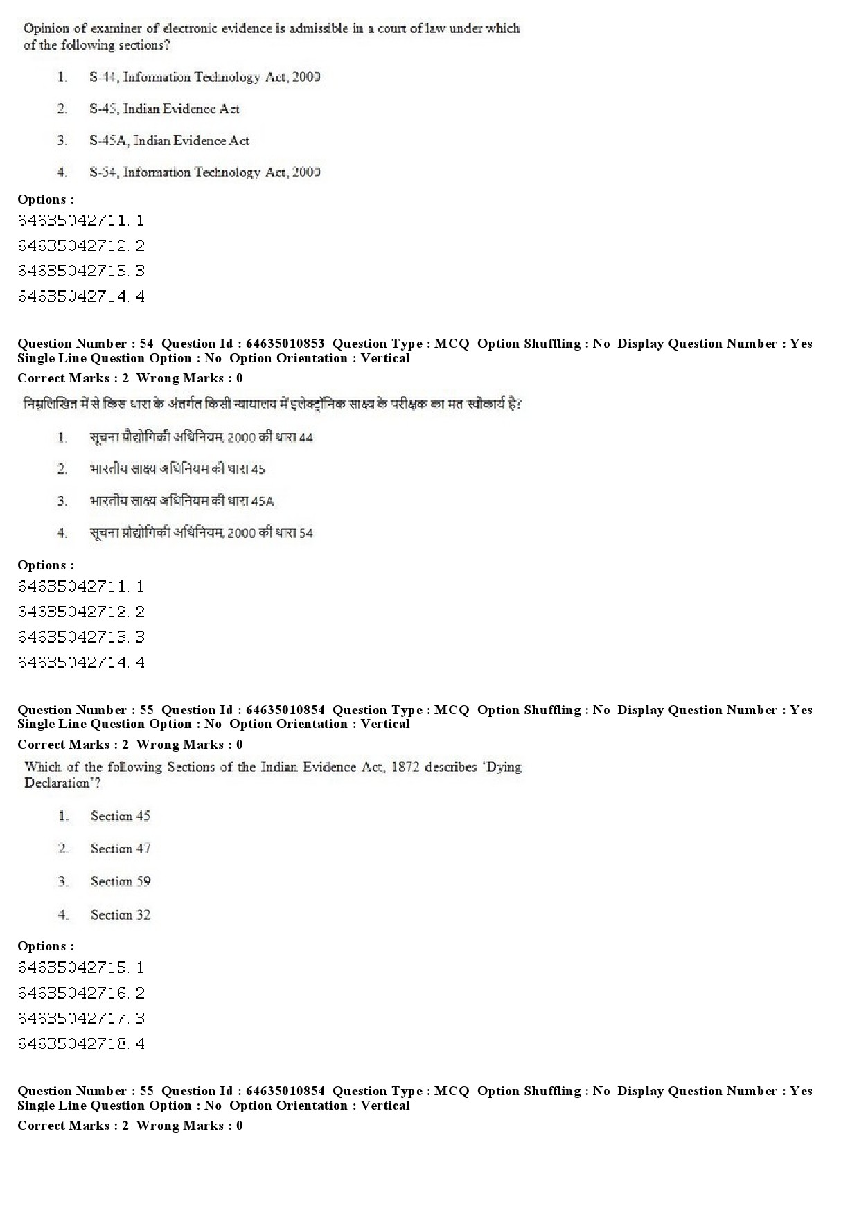 UGC NET Forensic Science Question Paper June 2019 36