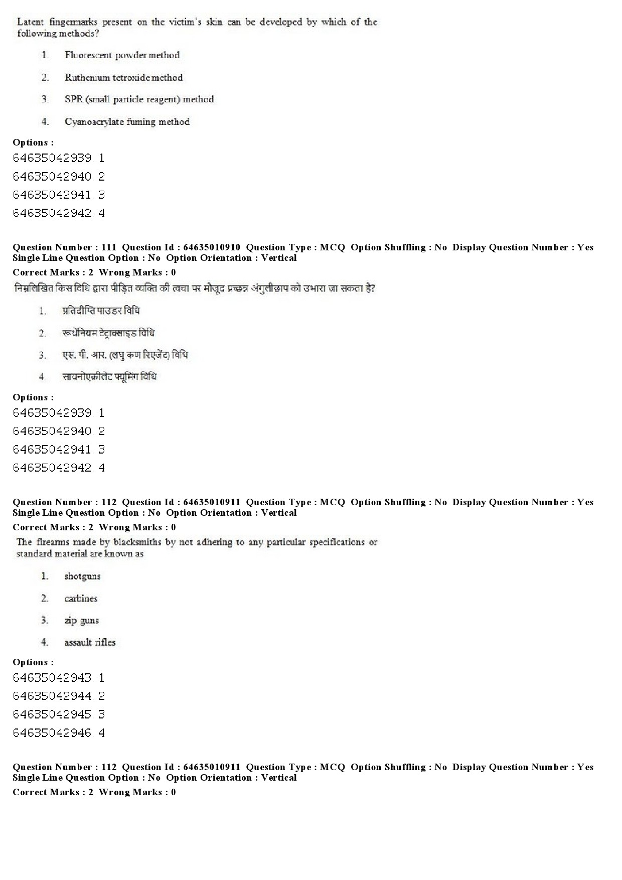 UGC NET Forensic Science Question Paper June 2019 78