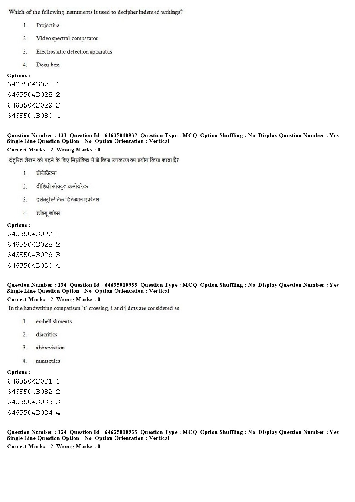 UGC NET Forensic Science Question Paper June 2019 94