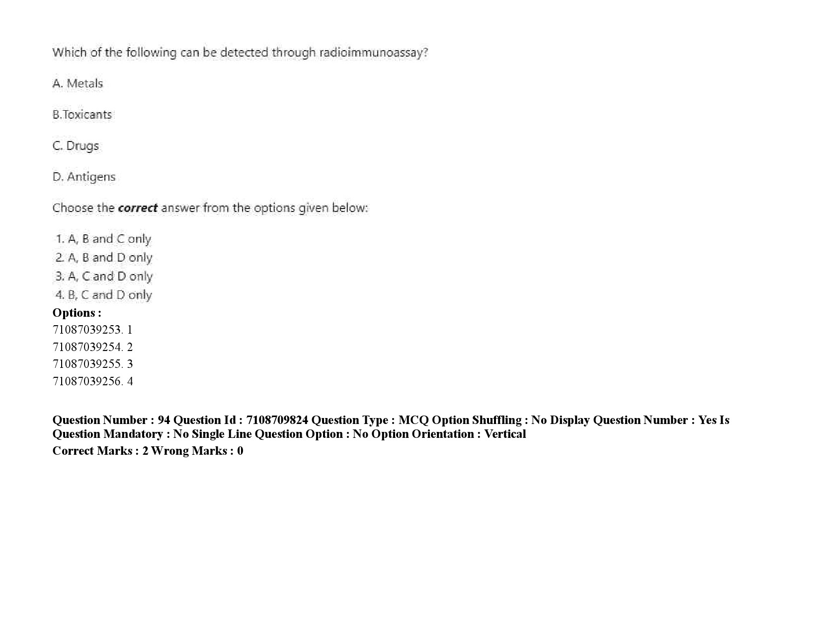 UGC NET Forensic Science Question Paper September 2020 120