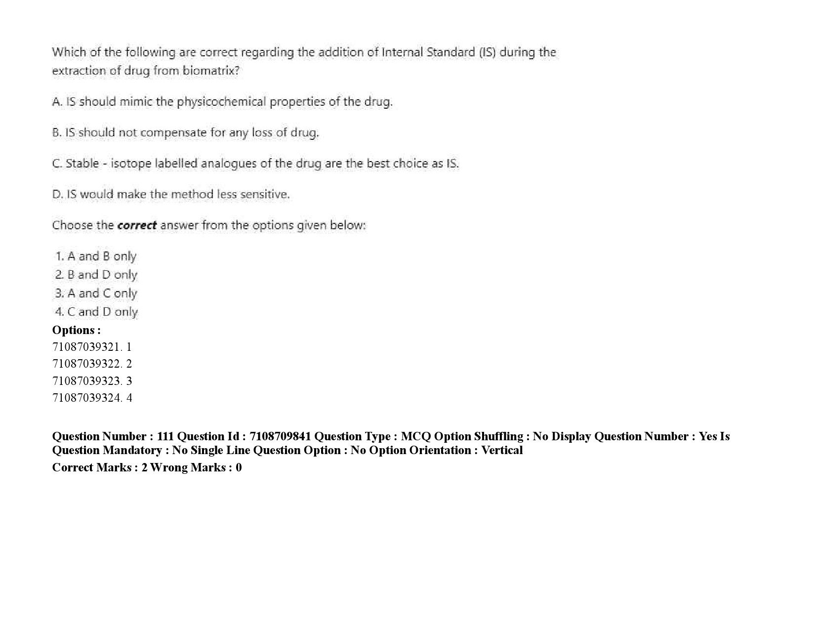 UGC NET Forensic Science Question Paper September 2020 154