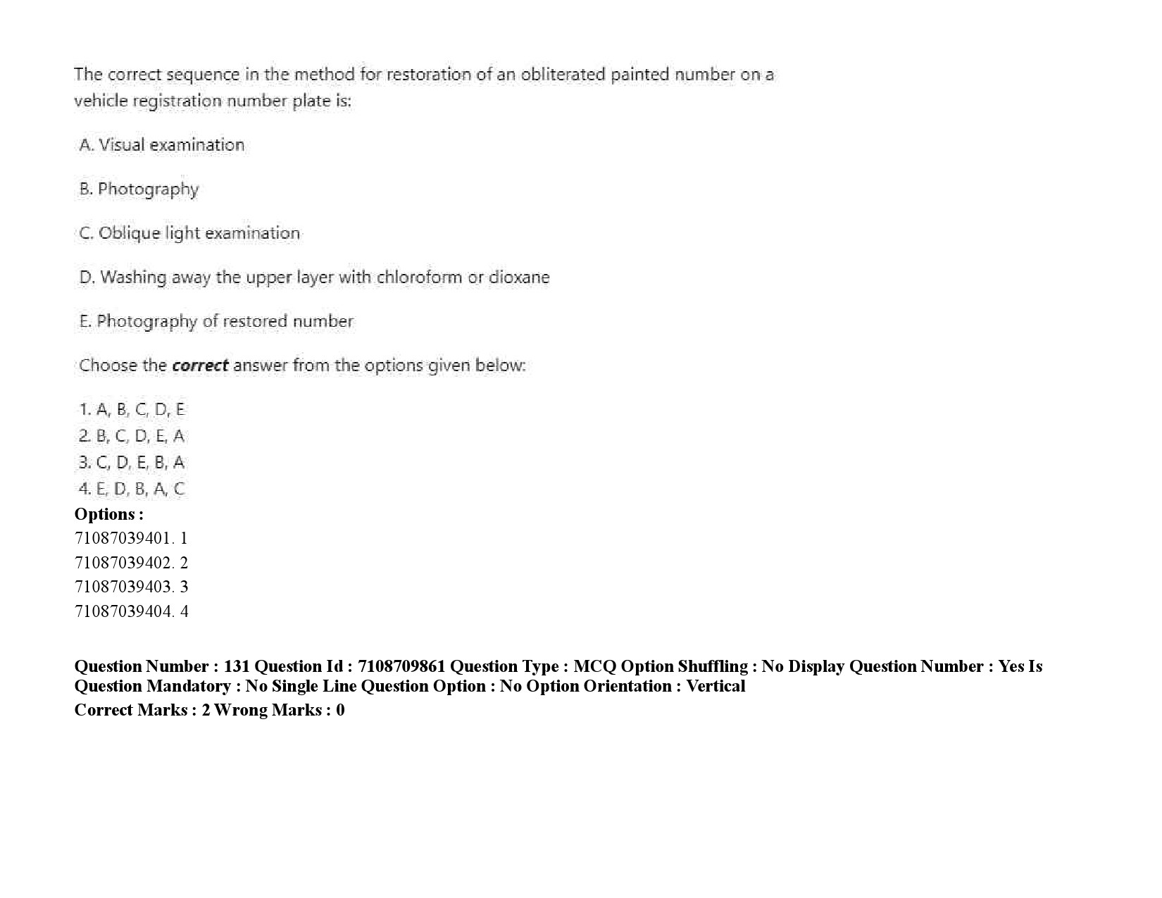 UGC NET Forensic Science Question Paper September 2020 194