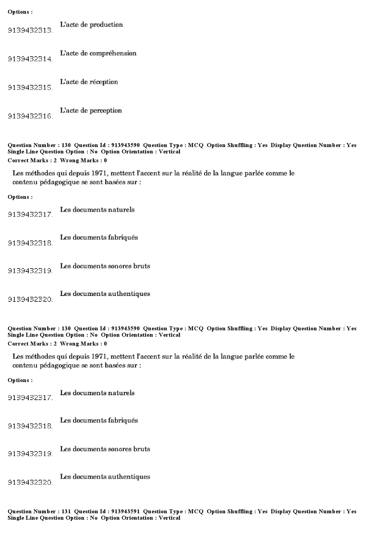 UGC NET French Question Paper December 2018 101