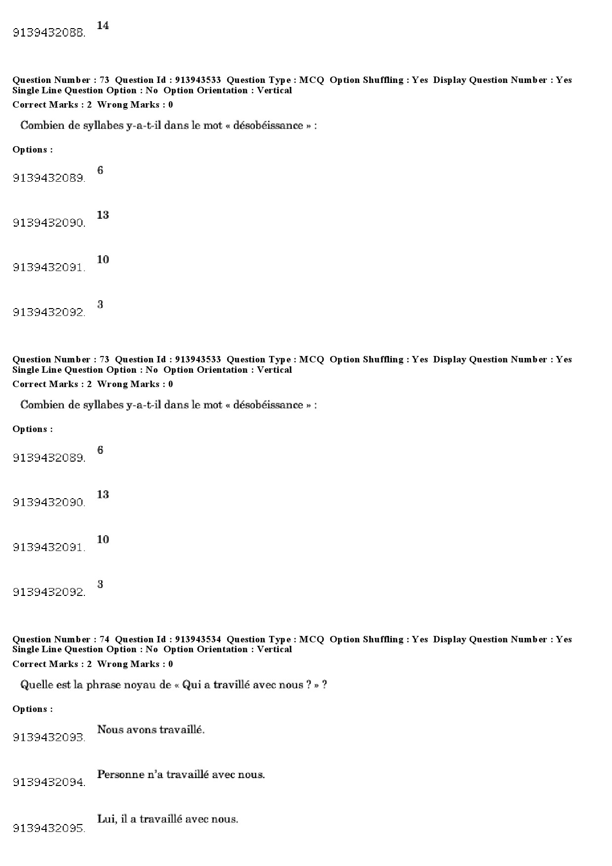 UGC NET French Question Paper December 2018 62