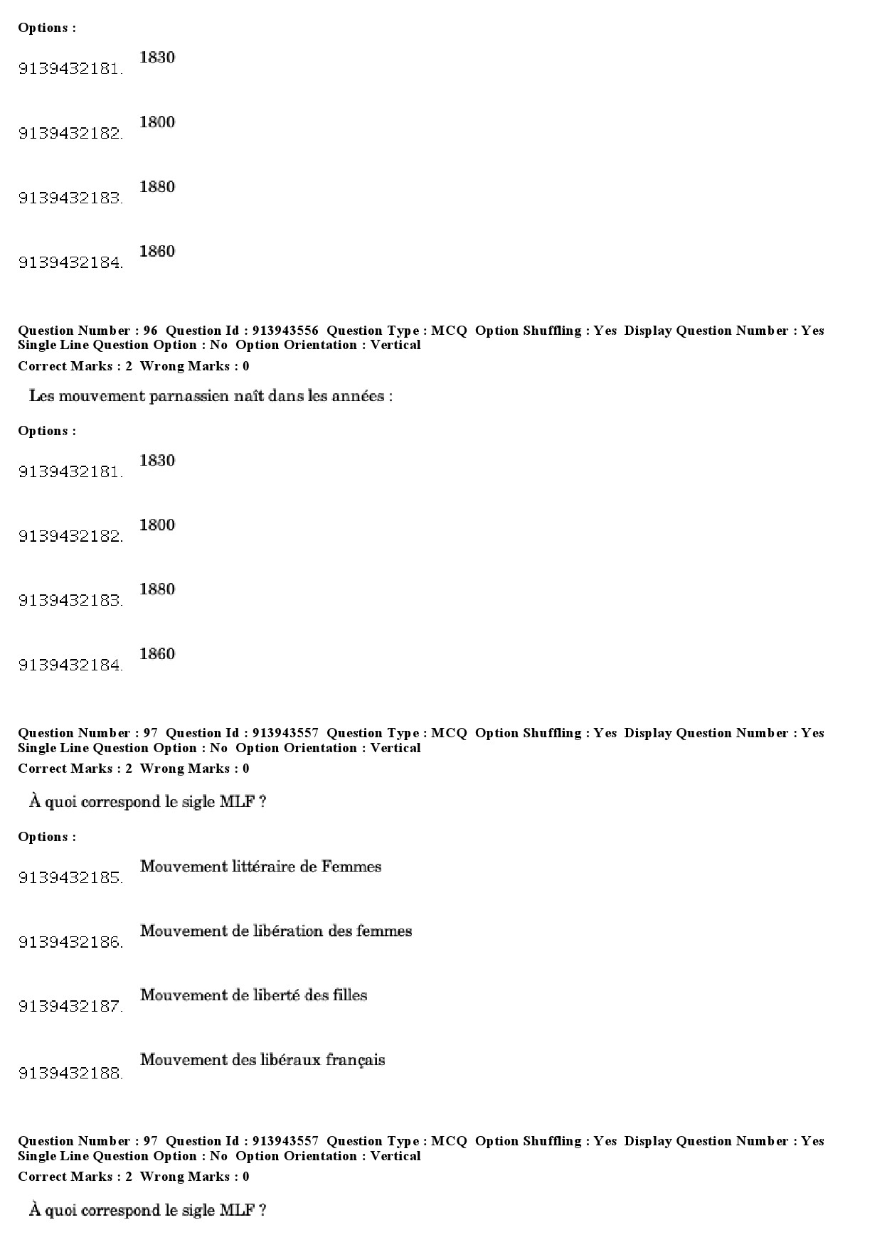 UGC NET French Question Paper December 2018 78