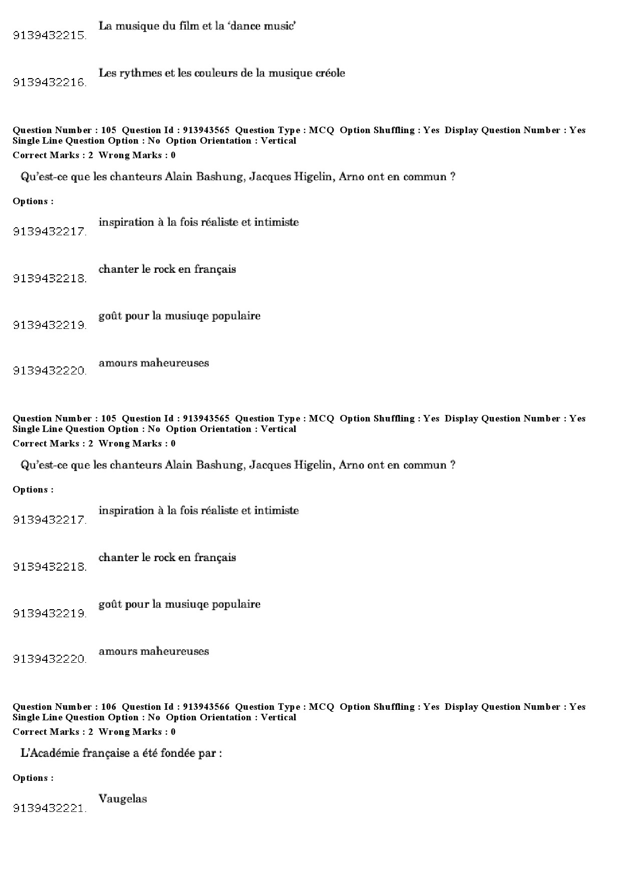 UGC NET French Question Paper December 2018 84