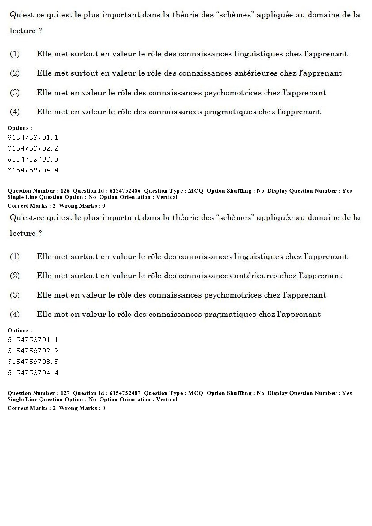 UGC NET French Question Paper December 2019 101