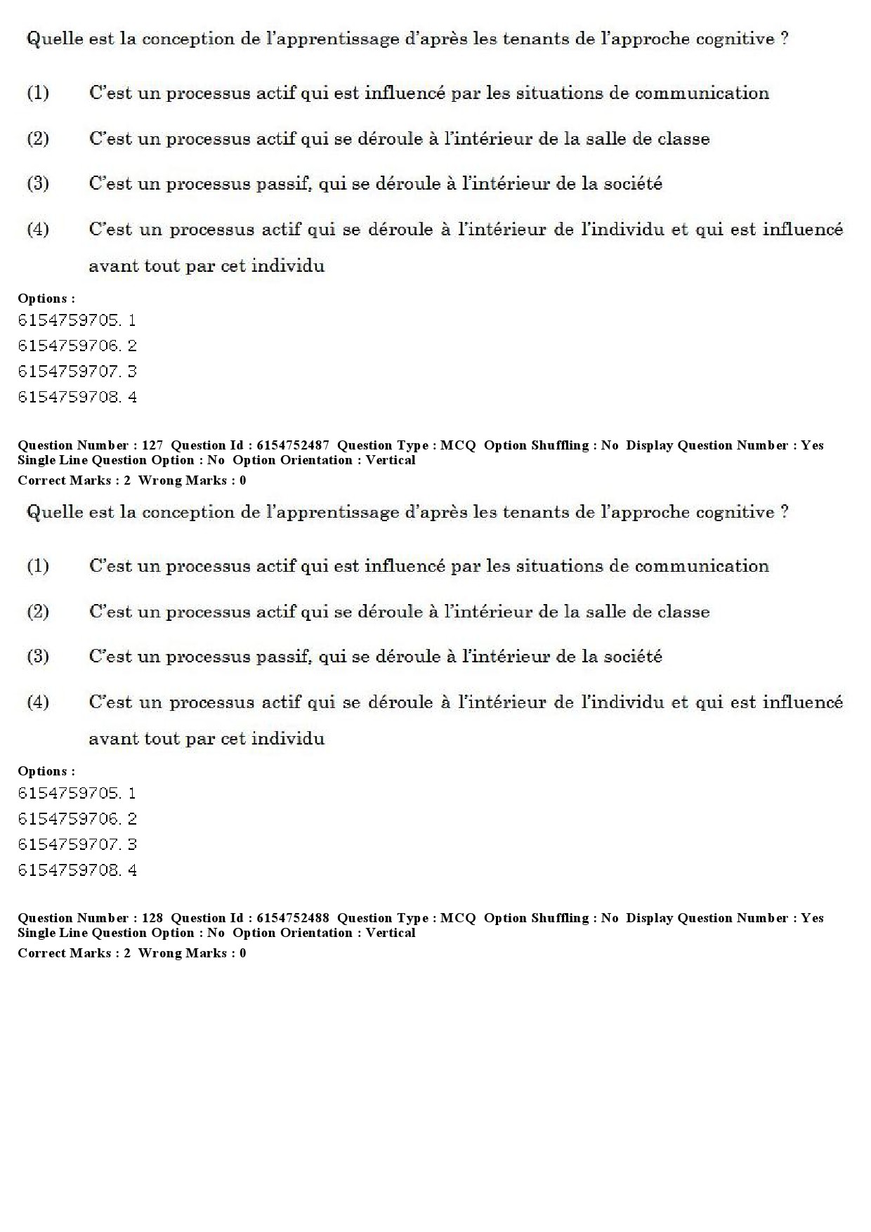 UGC NET French Question Paper December 2019 102