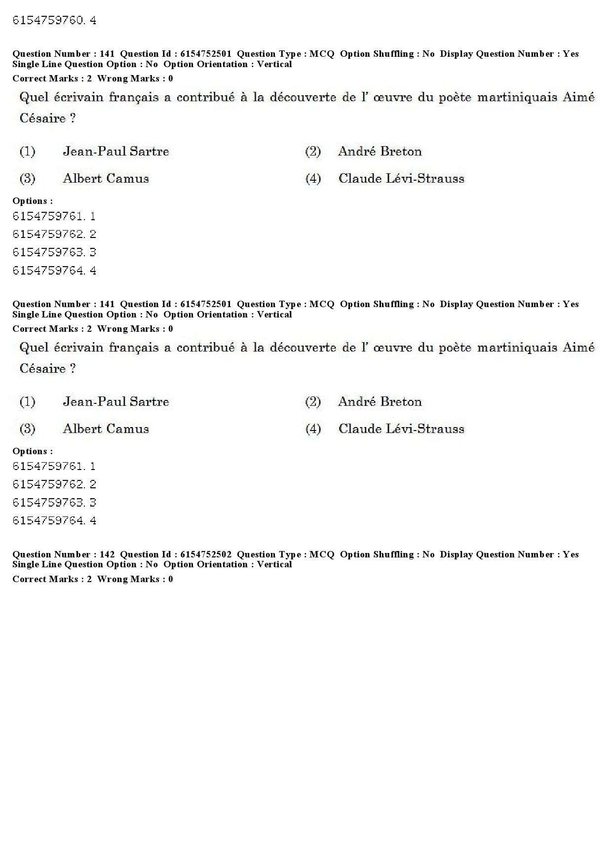 UGC NET French Question Paper December 2019 113