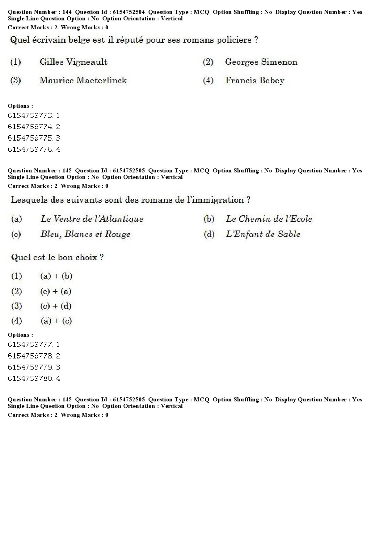 UGC NET French Question Paper December 2019 116