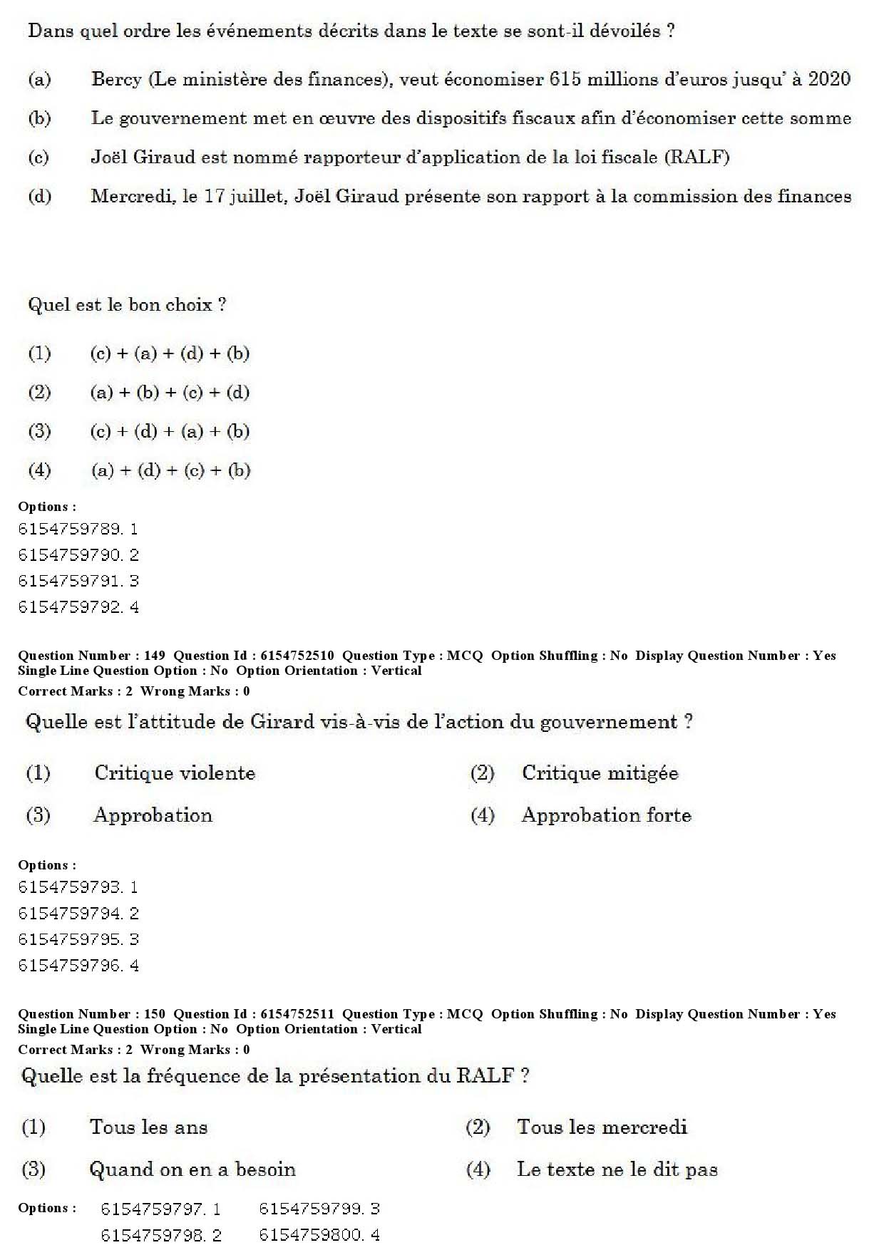 UGC NET French Question Paper December 2019 121