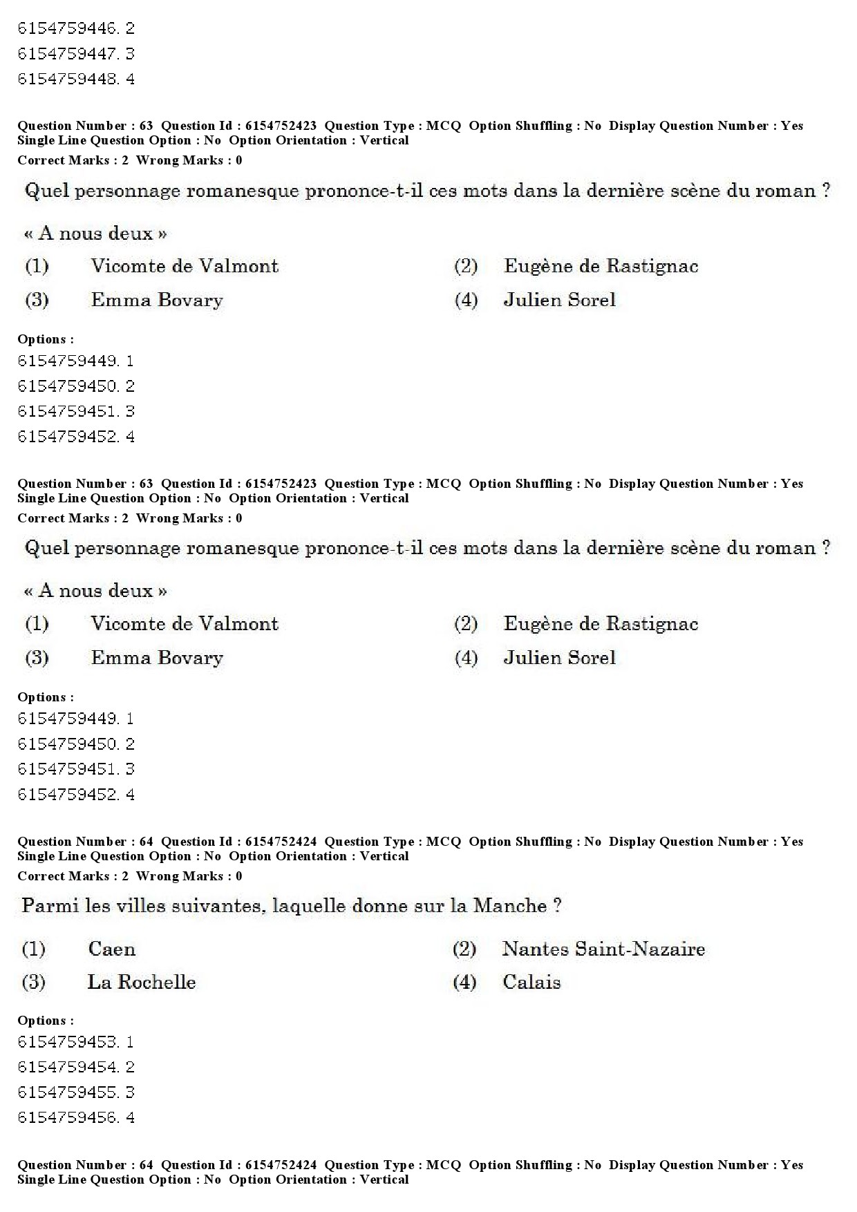 UGC NET French Question Paper December 2019 51