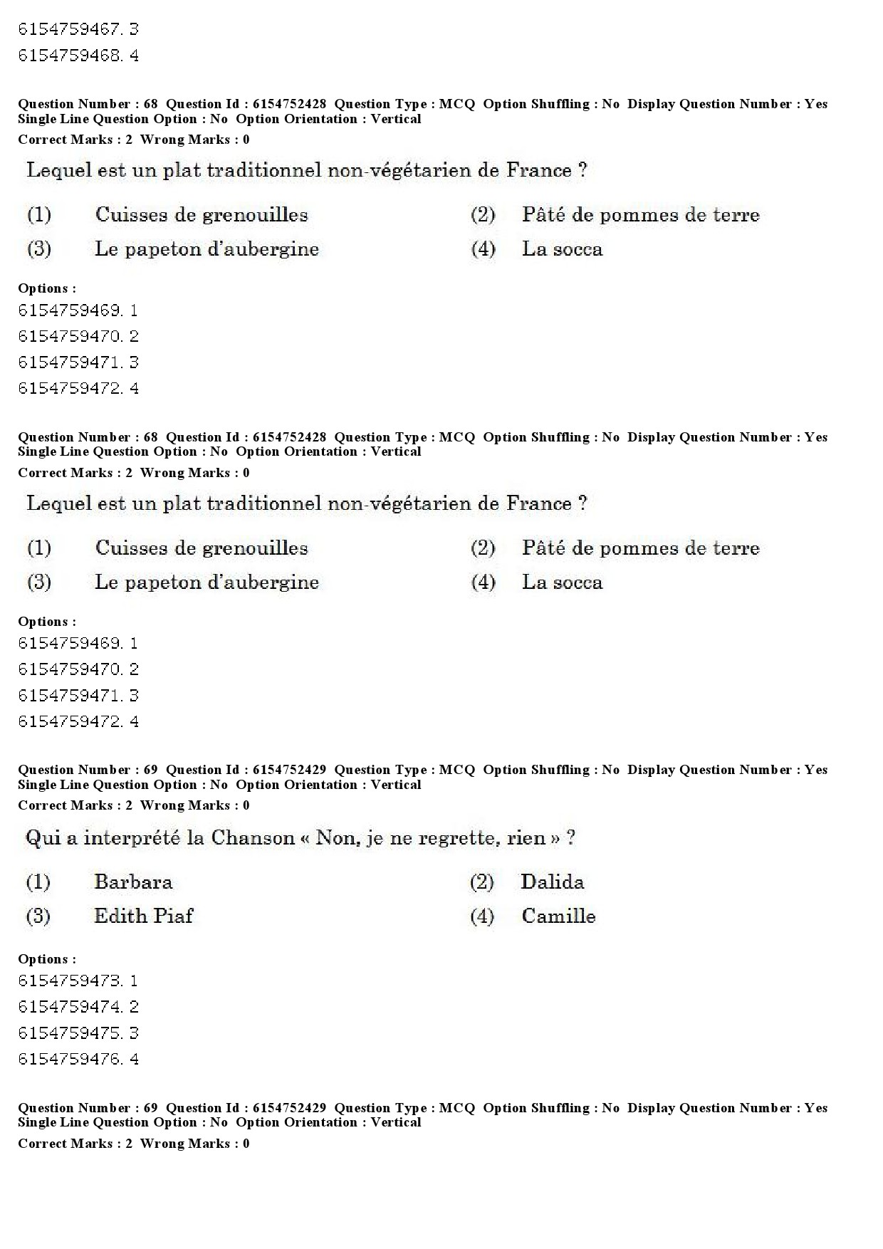 UGC NET French Question Paper December 2019 54