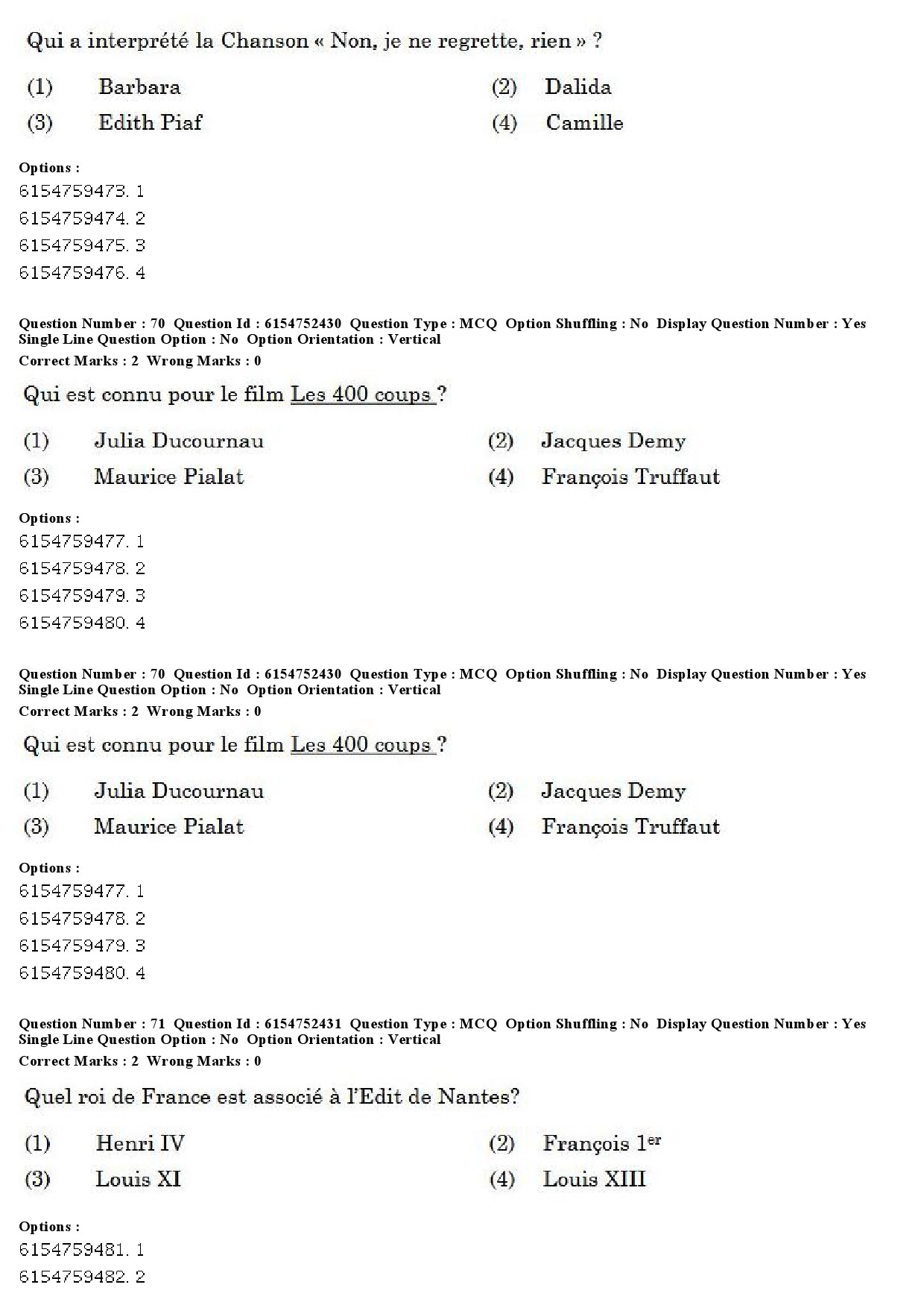 UGC NET French Question Paper December 2019 55