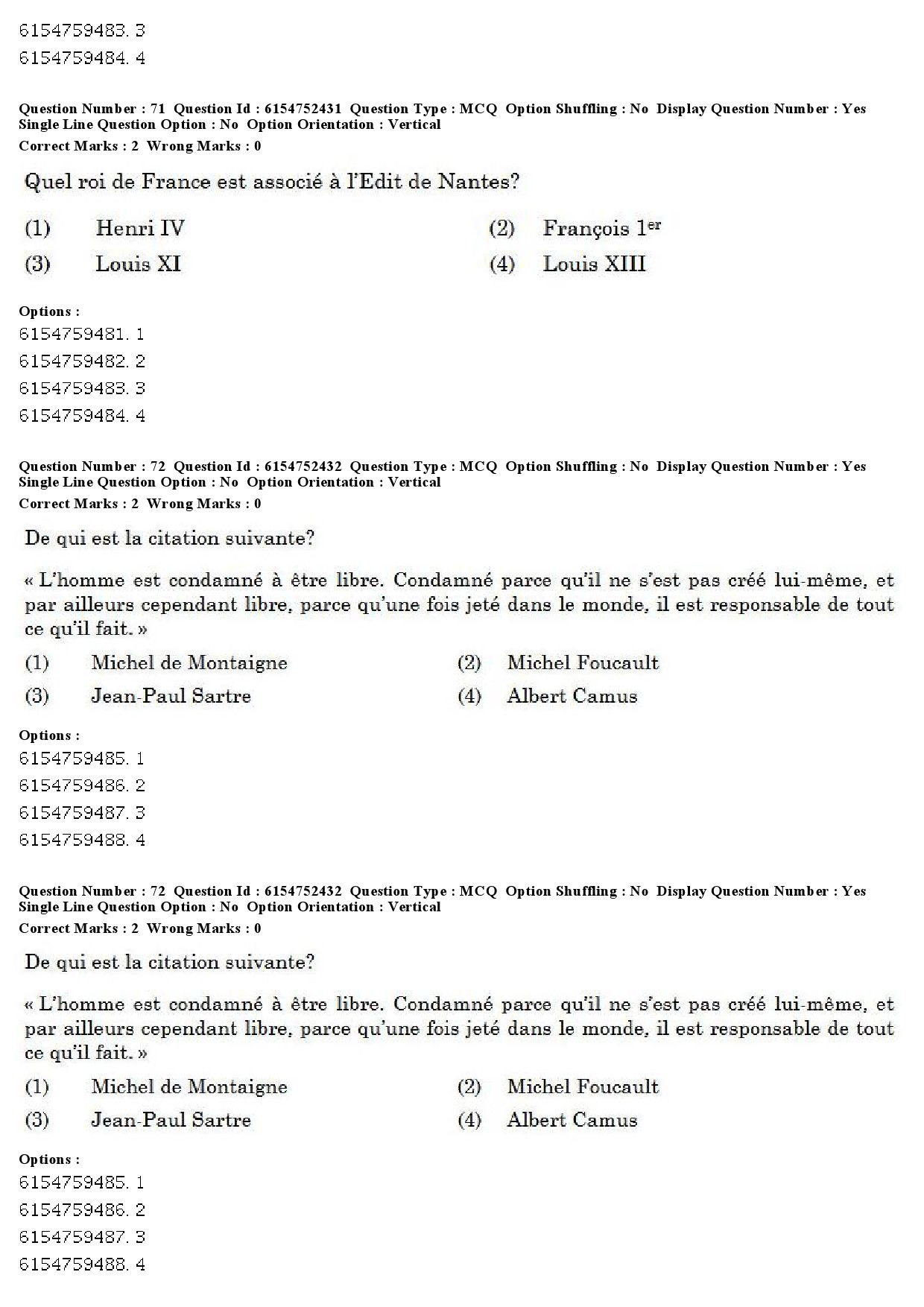 UGC NET French Question Paper December 2019 56